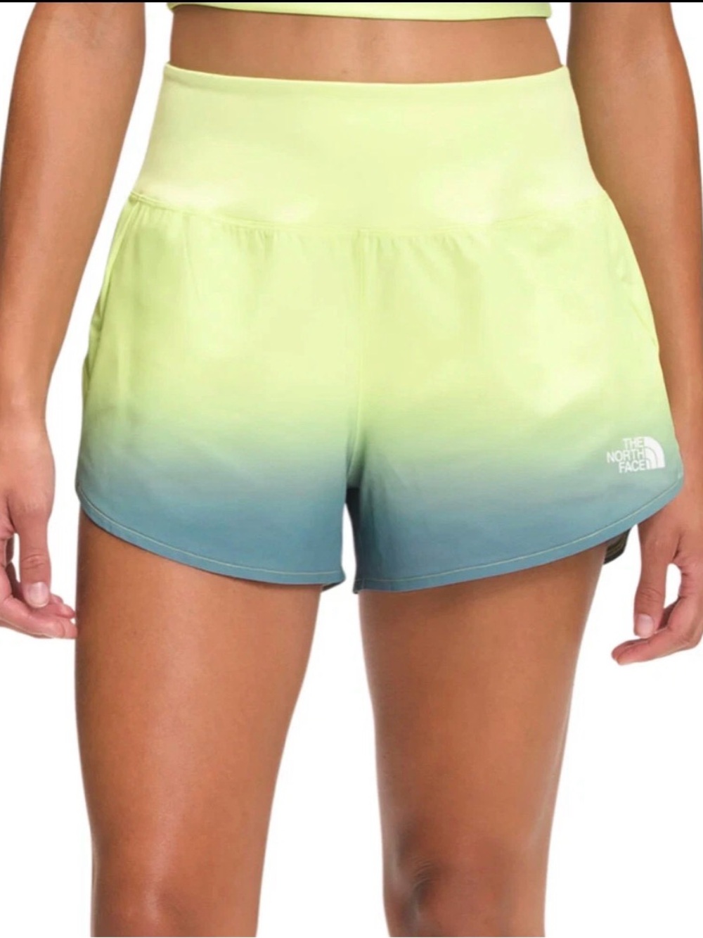 The North Face Women's Printed Arque 3'' Shorts Goblin Blue Ombre Sky Print, XS